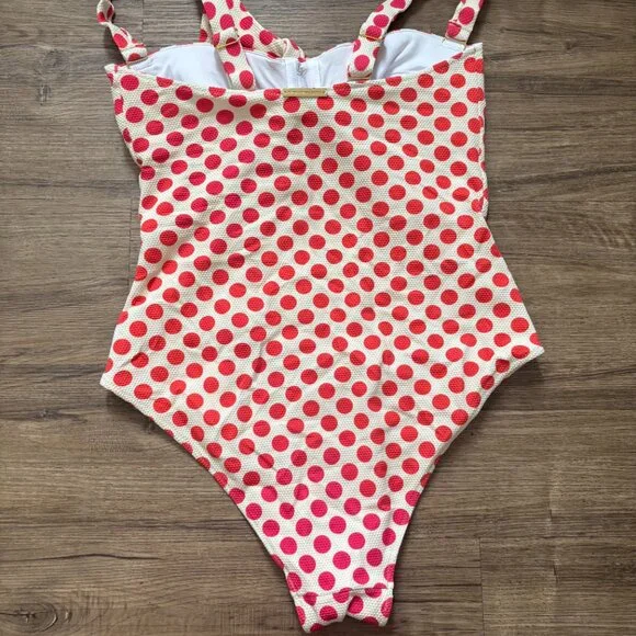 Alexandra Miro - Clara Swimsuit (Hot Pink Polka Dot) - Picture 3 of 4